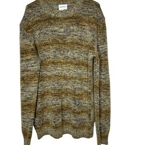Norse Projects Mens The Sigfred Space Dye Sweater XXL Striped Indie Grandpa